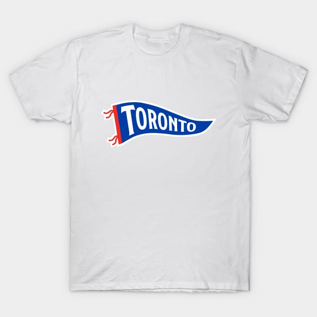 Toronto Pennant - White T-Shirt by KFig21